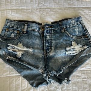 One Teaspoon low waist Bandits short